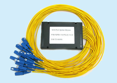 China Teiler aus optischen Fasern 1*16 PLC für ODN-Topologie-Spaltungsnetz-fiberoptische Koppler fournisseur